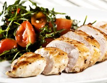 BBQ Chicken Breast With Mango Salad