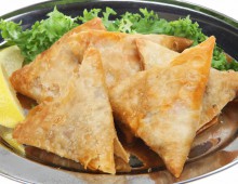 Chicken And Mango Triangles