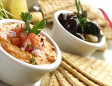 Crab and Mango Dip with Toasted French Stick
