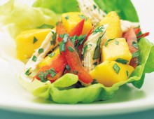 Mango And Chicken San Choy Bau