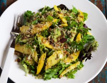 Mango Salad with seeds and quinoa
