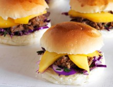 Pulled Pork Sliders with Mango