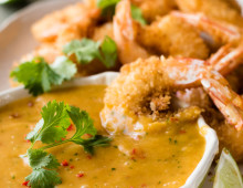 Coconut Shrimp / Prawns with Spicy Thai Mango Sauce