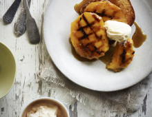 Grilled Mango with Caramelised Brioche