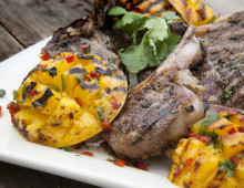 BBQ Mango Cheeks with Lamb
