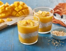 Mango chia pudding