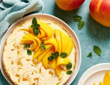 Mango Swirl Cheesecake